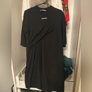 Palm angels draped tshirt dress